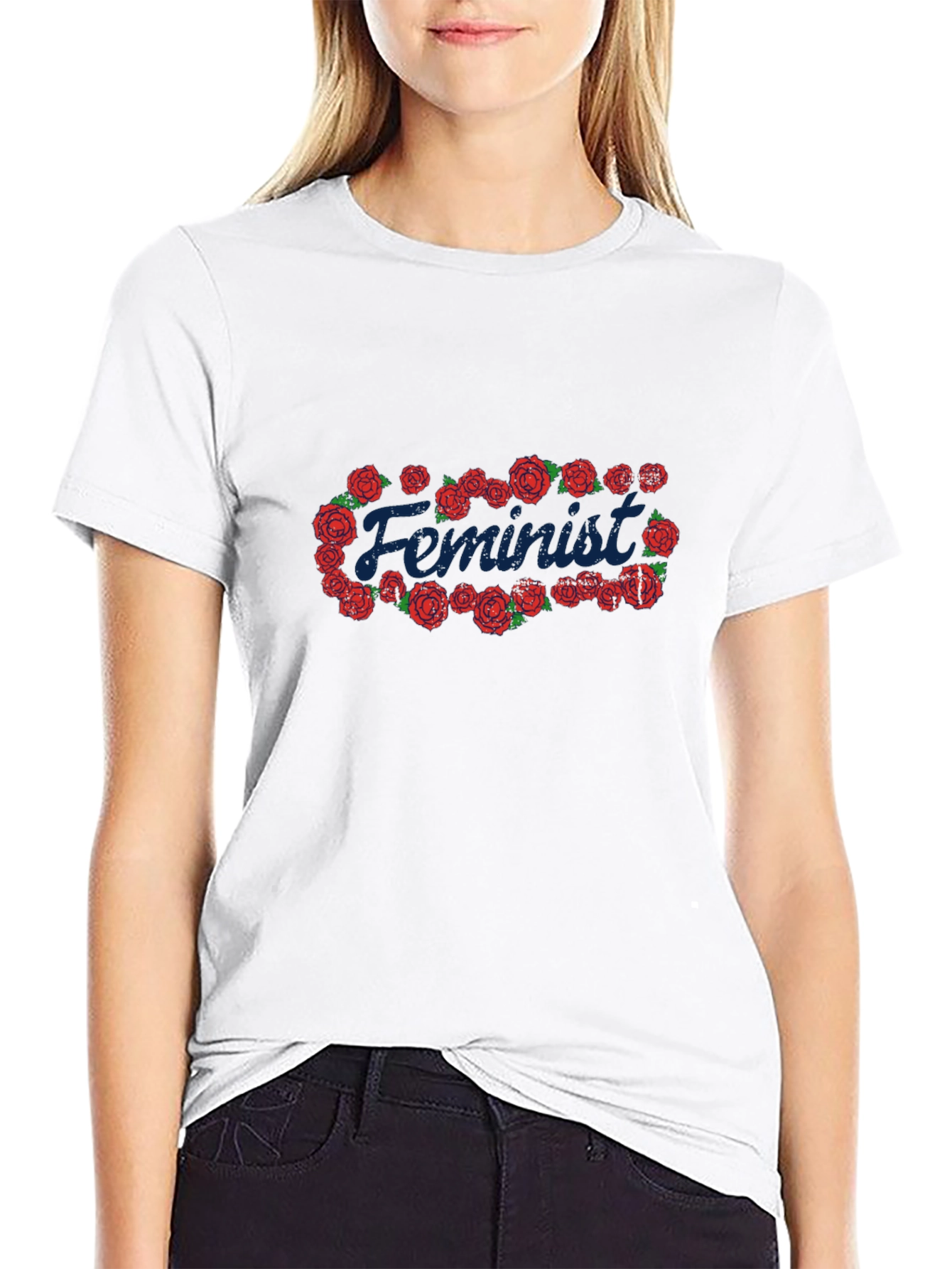 Feminist Rose Graphic T-Shirt