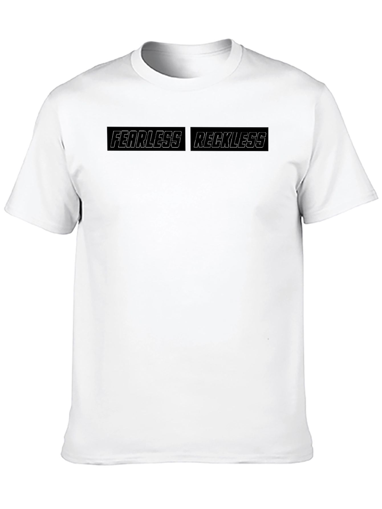 Fearless Reckless Graphic Tee - Black