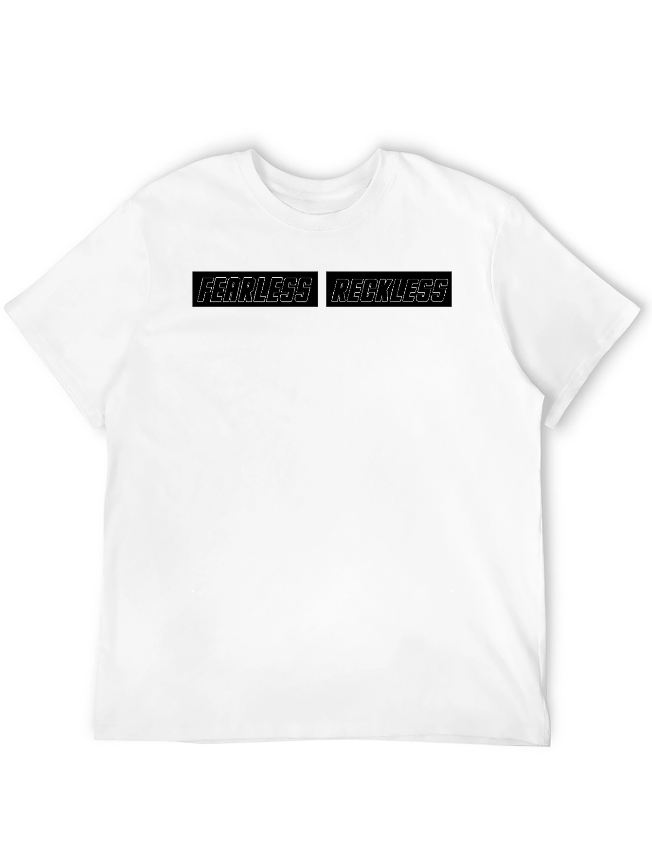 Fearless Reckless Graphic Tee - Black