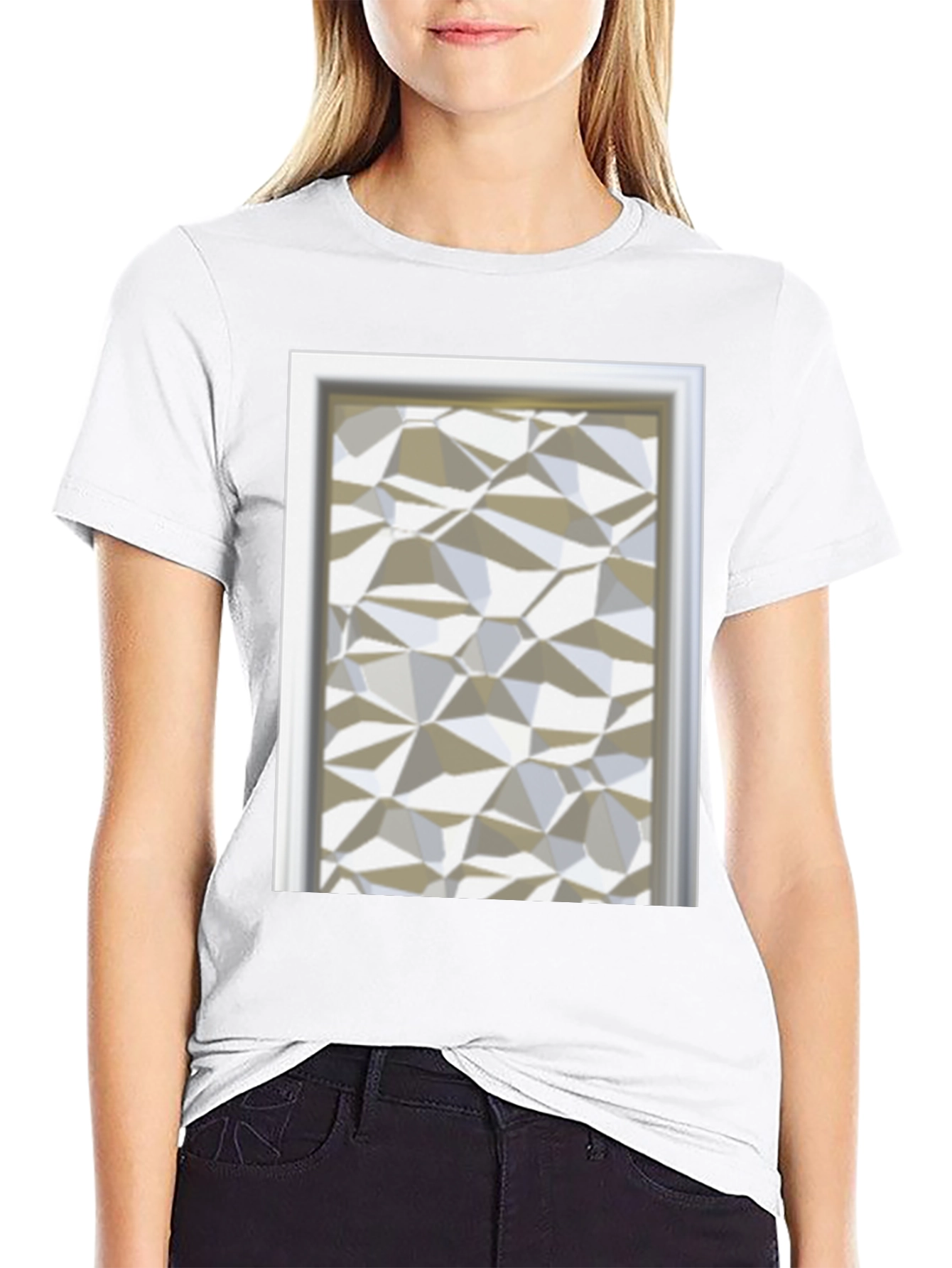 Abstract Geometric Pattern T-Shirt - Modern Art Tee
