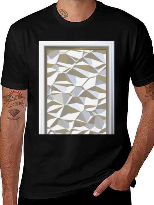 Abstract Geometric Pattern T-Shirt - Modern Art Tee