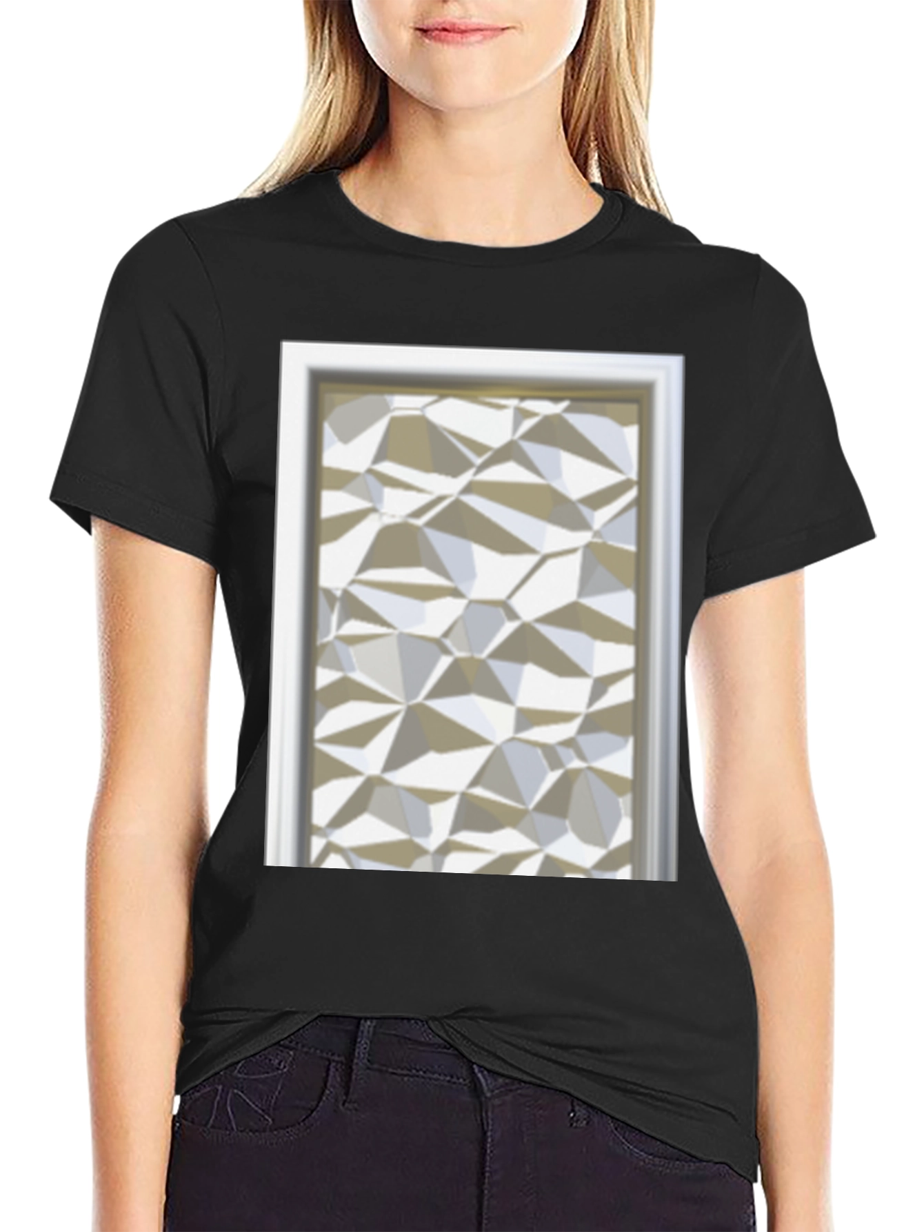 Abstract Geometric Pattern T-Shirt - Modern Art Tee