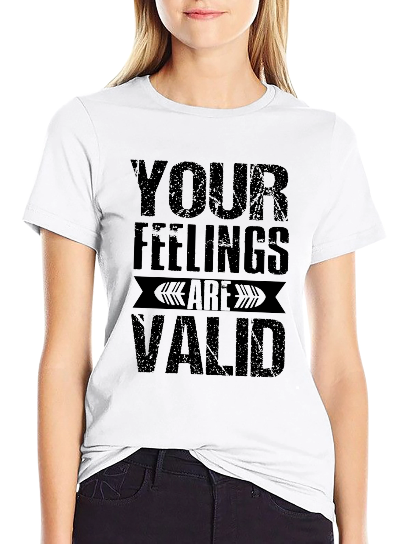 Your Feelings Are Valid Graphic Tee - Black