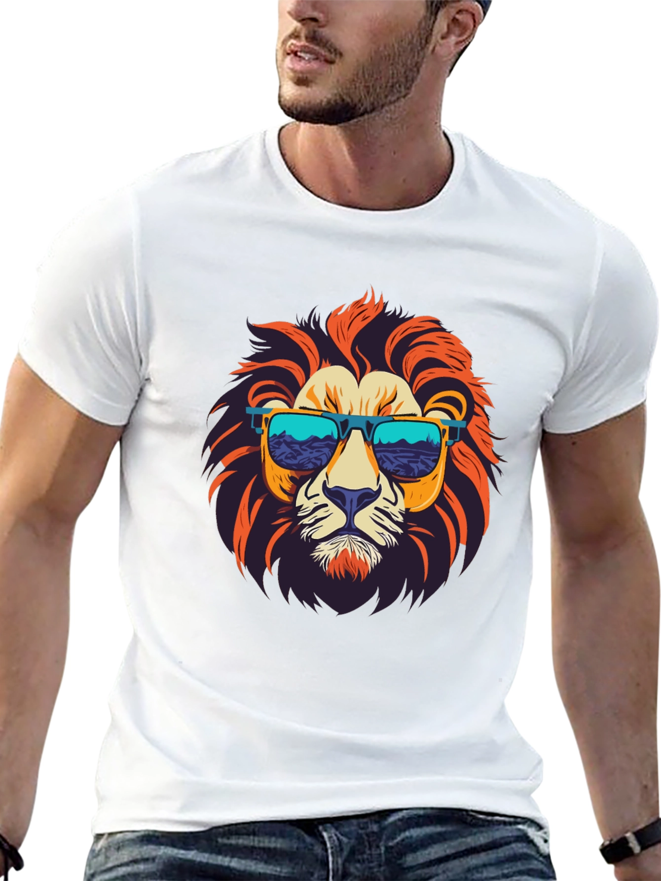 Lion Graphic T-Shirt - Cool & Stylish Menswear