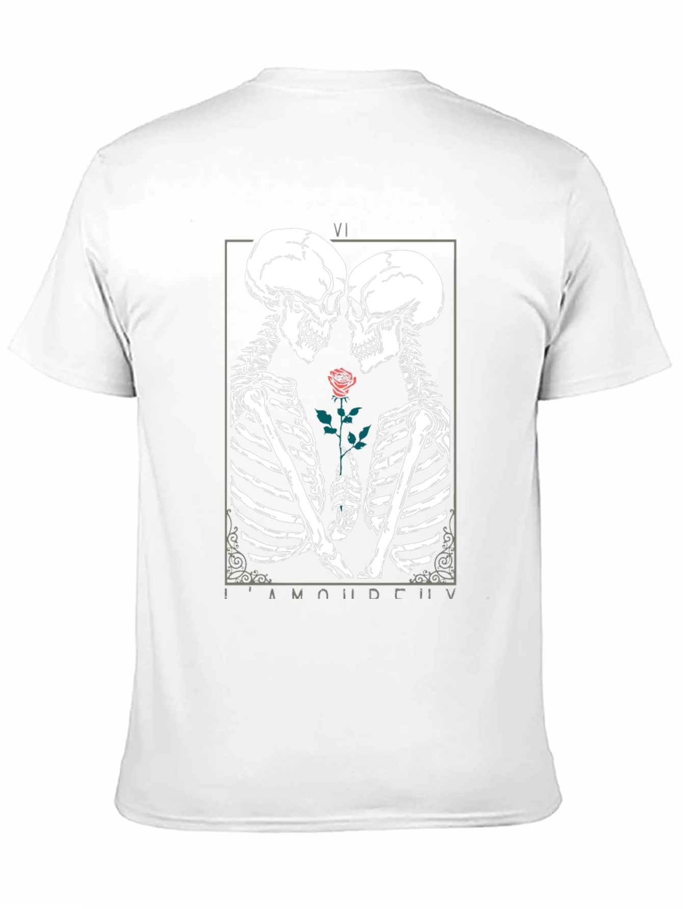 Skeleton Romance Graphic Tee - Black