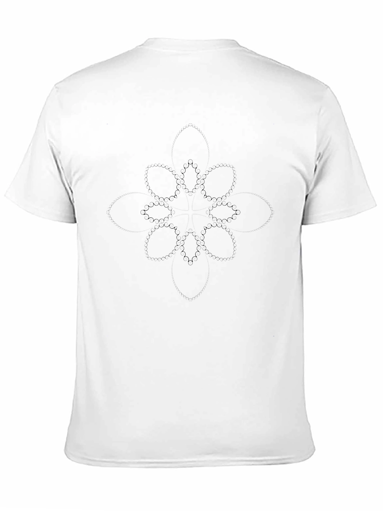 Black Floral Graphic Crew Neck T-Shirt