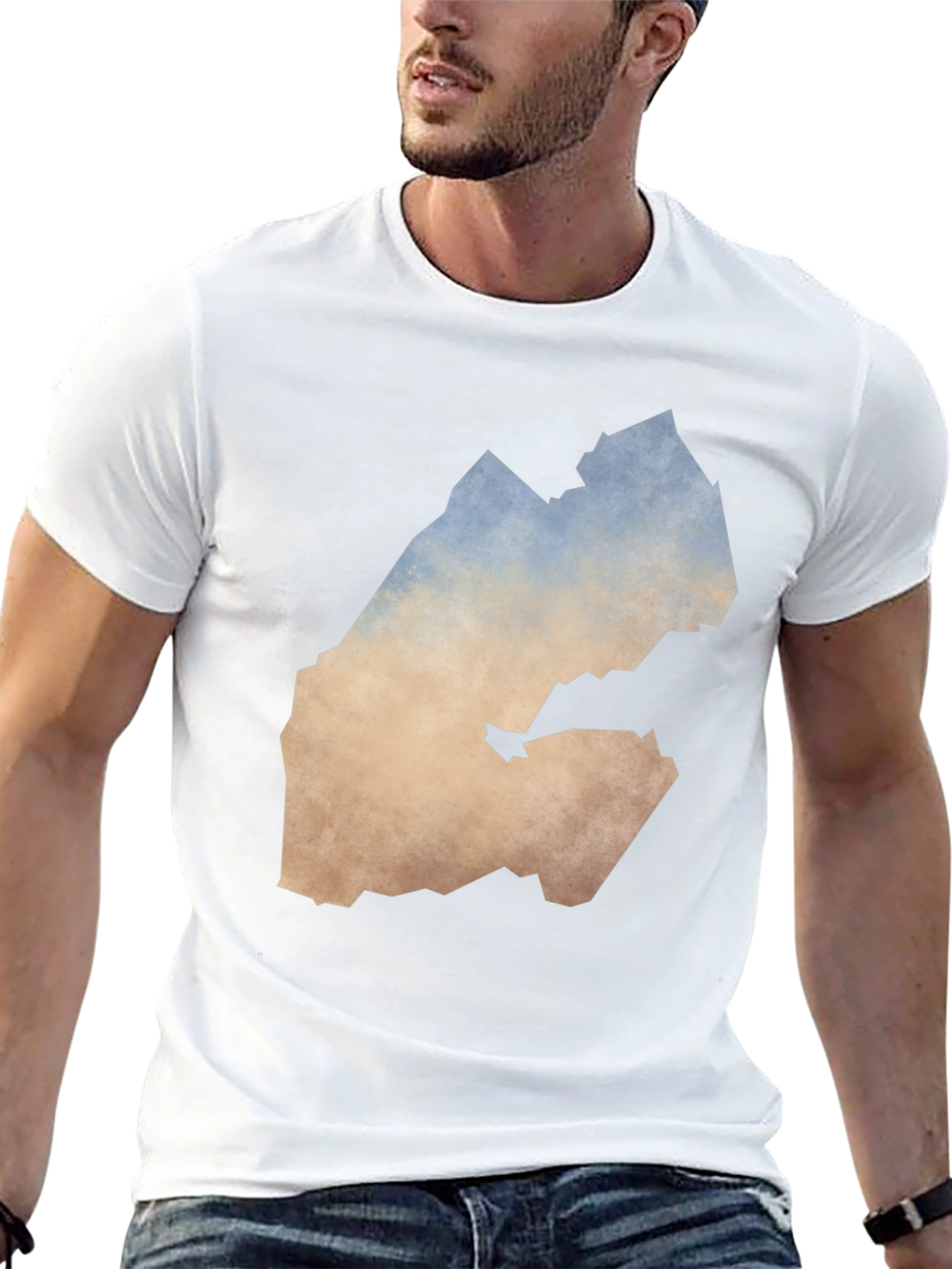 Djibouti Map T-Shirt - Black Graphic Tee