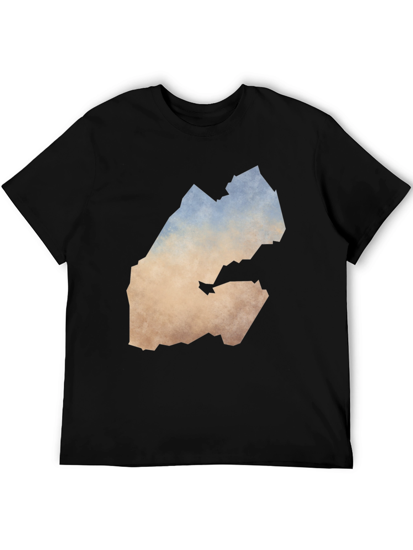 Djibouti Map T-Shirt - Black Graphic Tee
