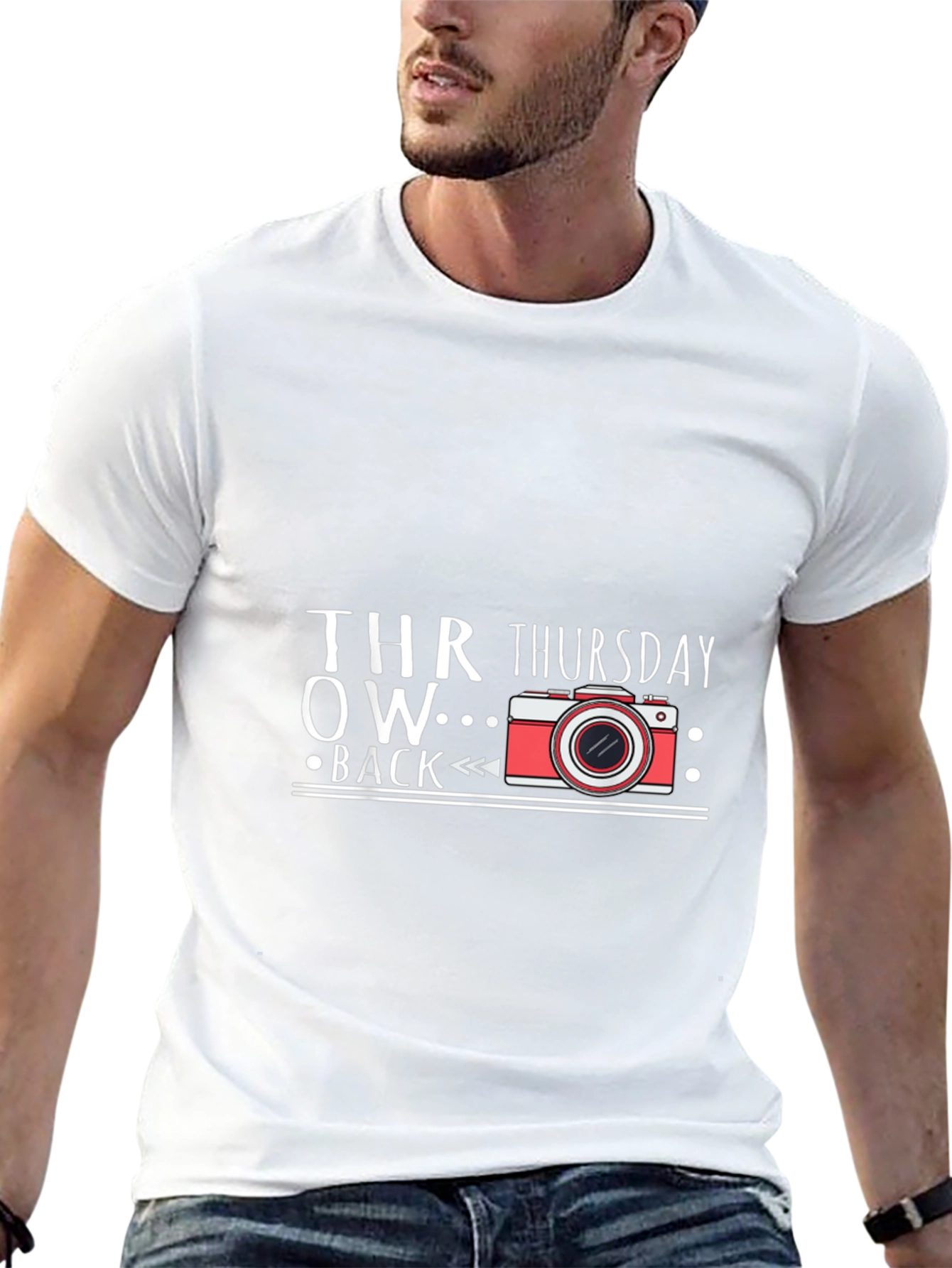 Throwback Thursday Camera Graphic T-Shirt