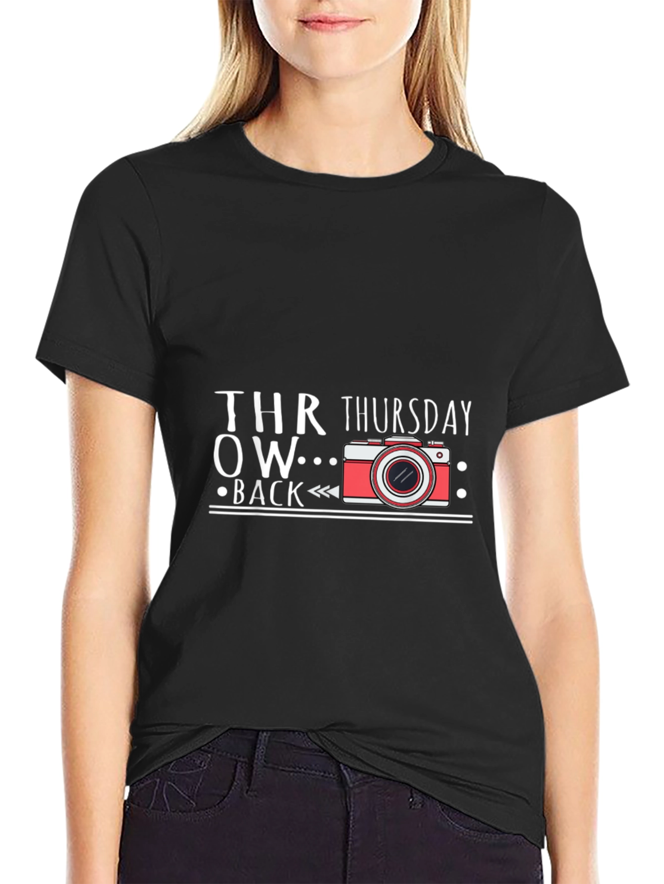 Throwback Thursday Camera Graphic T-Shirt