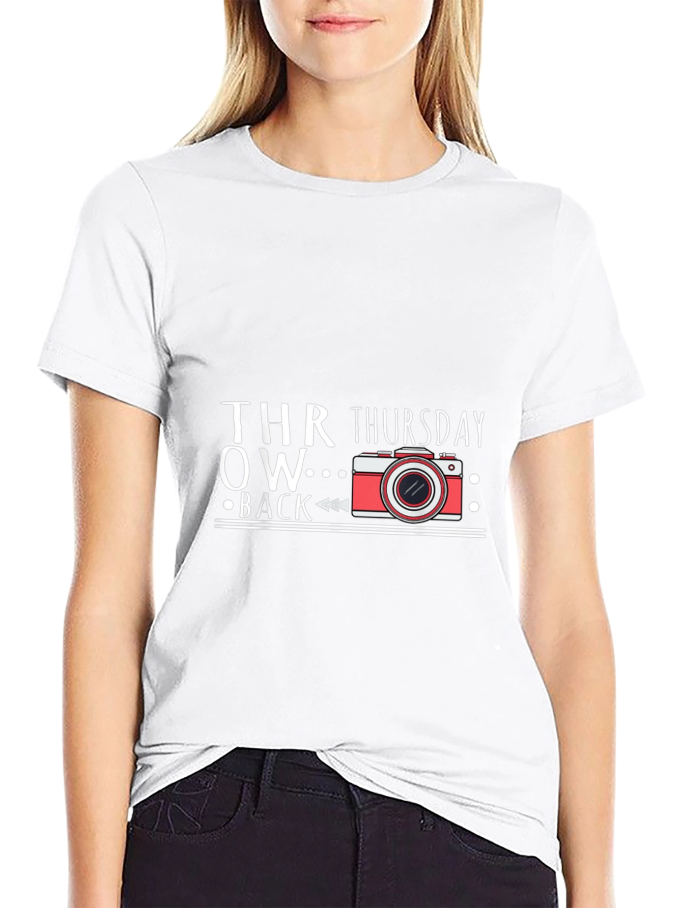 Throwback Thursday Camera Graphic T-Shirt