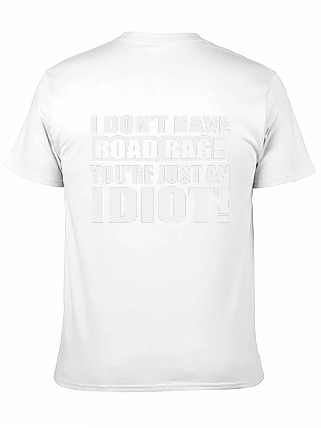 Road Rage Funny Graphic T-Shirt - Black
