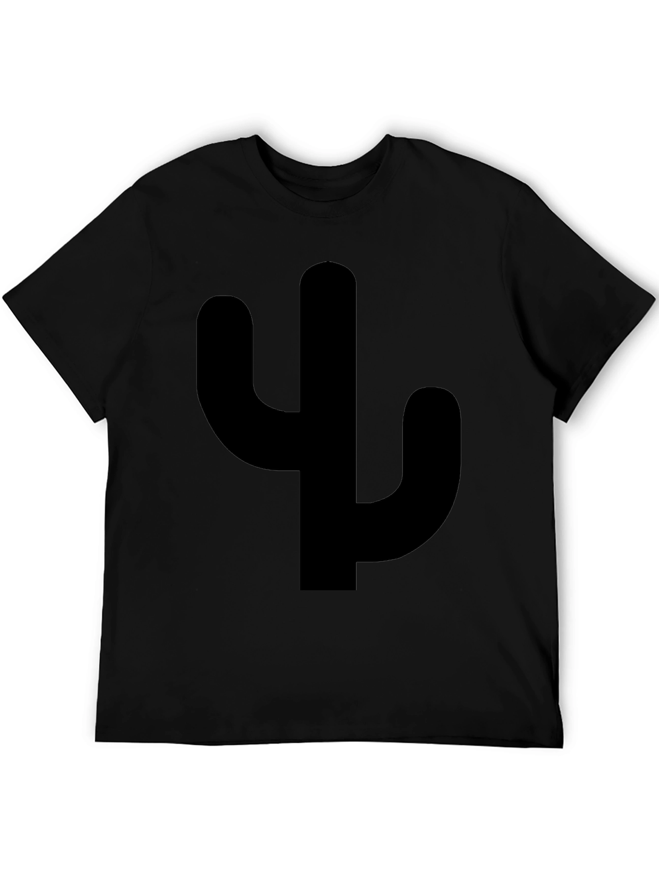 Cactus Silhouette Graphic Tee - Casual Style