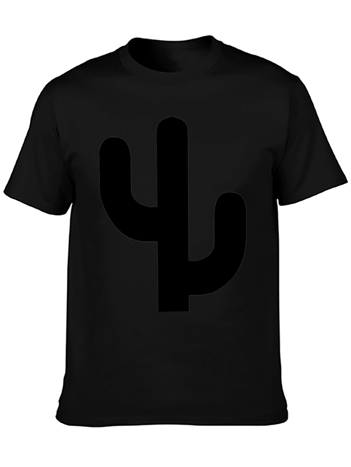 Cactus Silhouette Graphic Tee - Casual Style