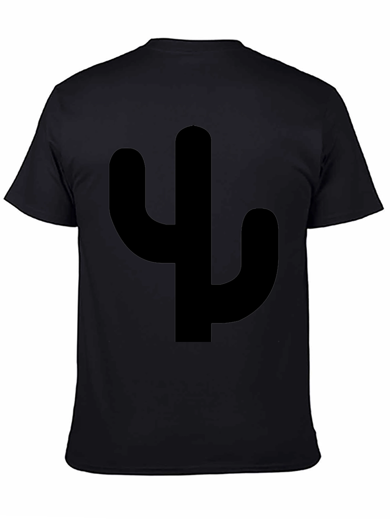 Cactus Silhouette Graphic Tee - Casual Style