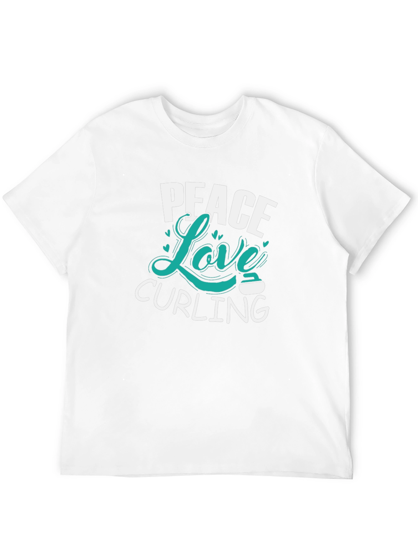 Peace Love Curling Graphic T-Shirt