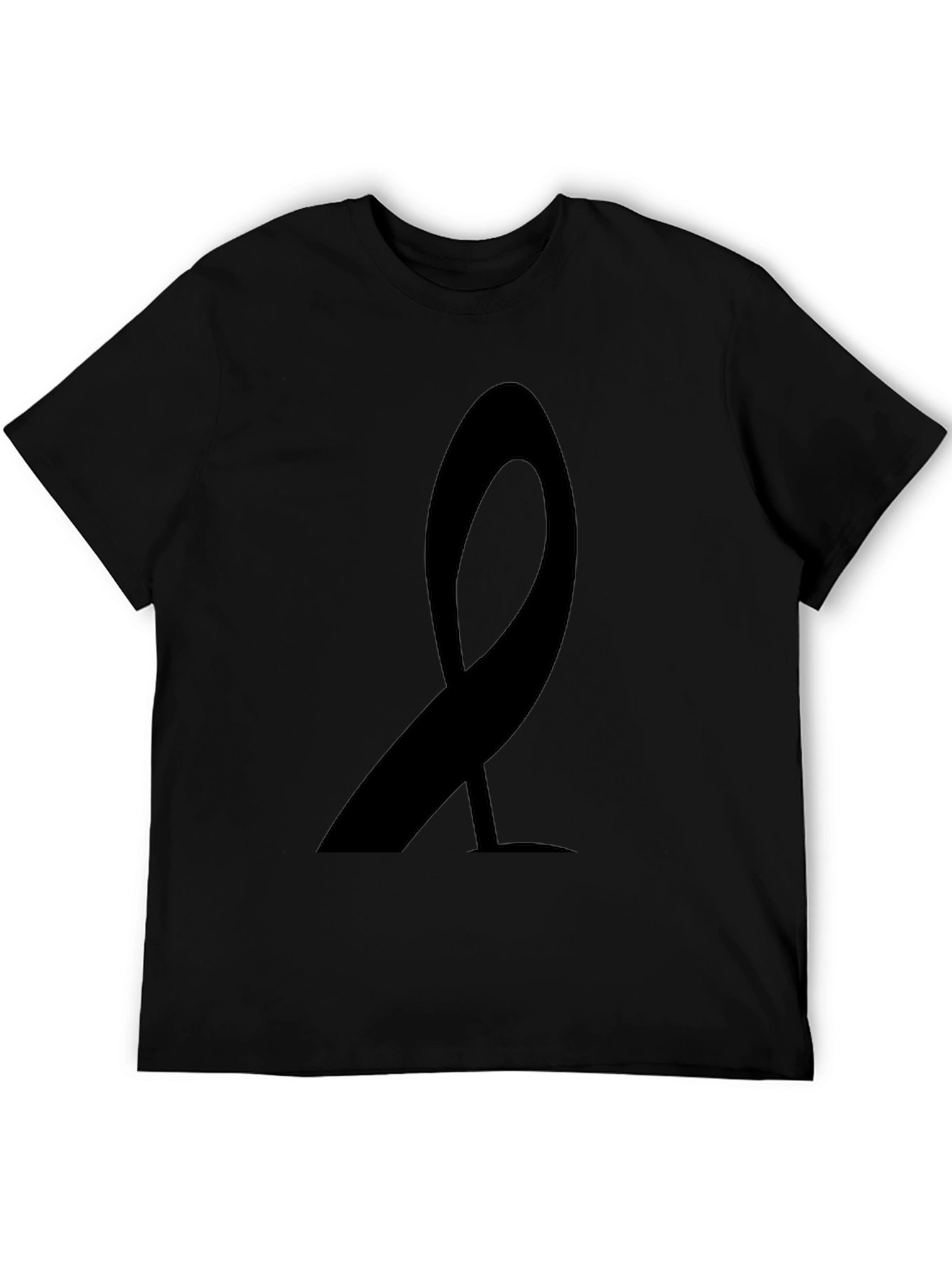 Black Ribbon Graphic T-Shirt - Awareness & Support