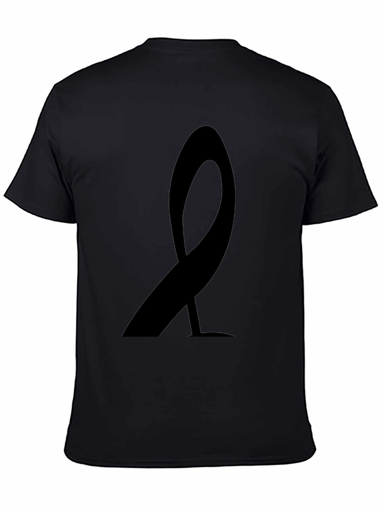 Black Ribbon Graphic T-Shirt - Awareness & Support