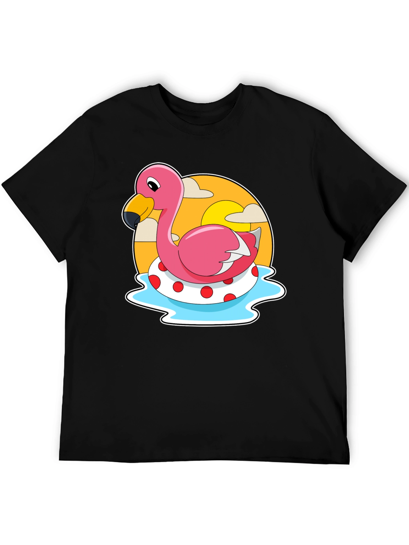 Flamingo Pool Float Graphic Tee