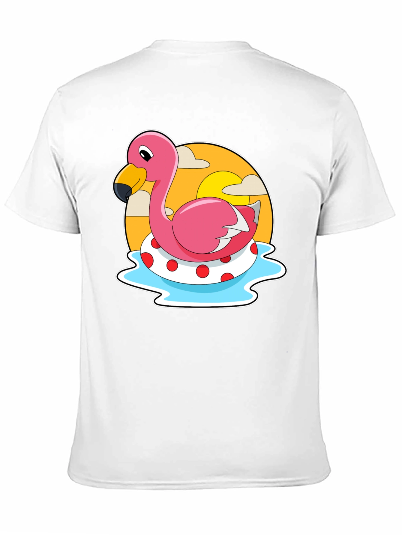 Flamingo Pool Float Graphic Tee