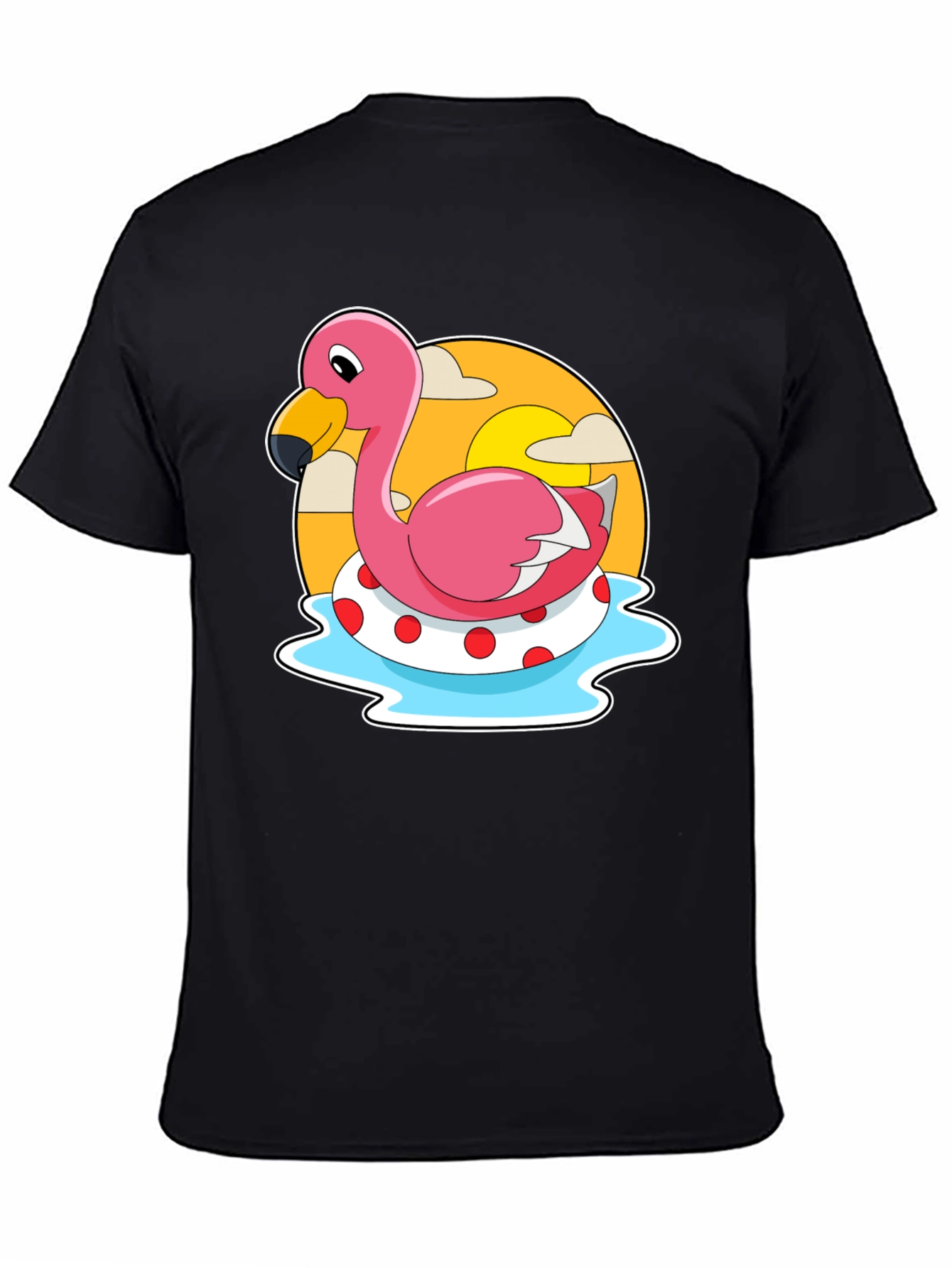 Flamingo Pool Float Graphic Tee