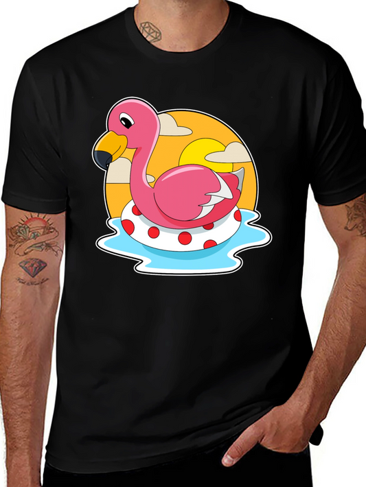 Flamingo Pool Float Graphic Tee