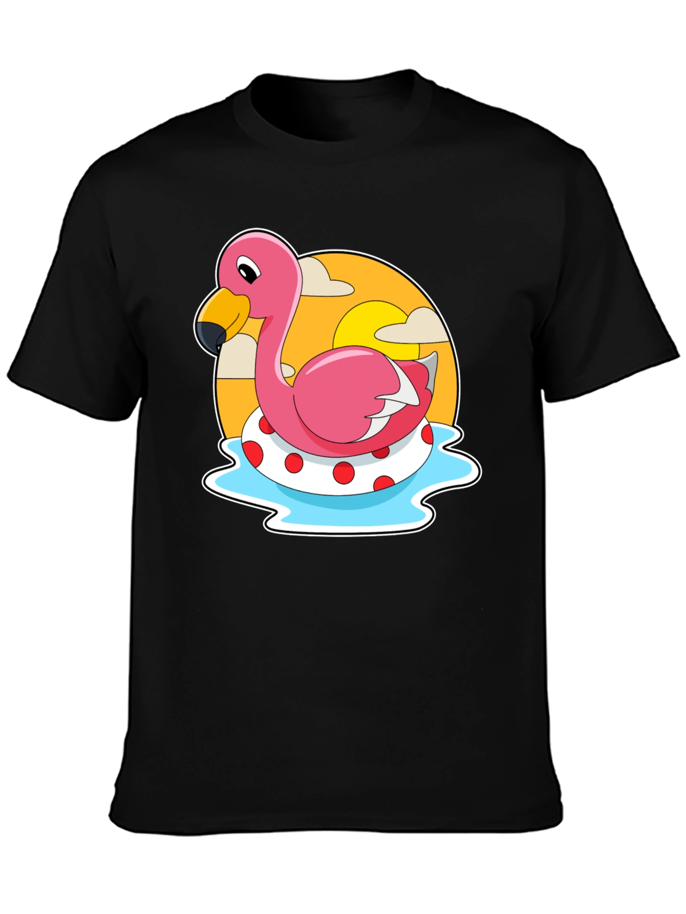 Flamingo Pool Float Graphic Tee