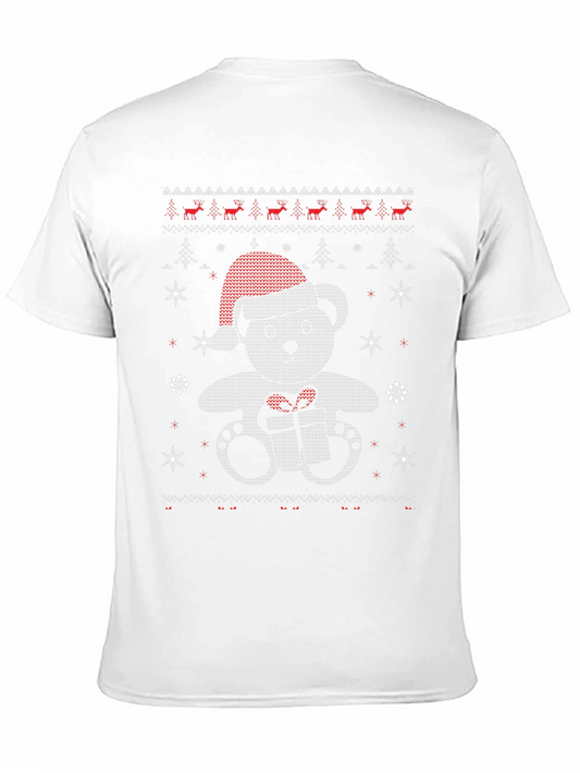 Festive Bear Christmas Knit T-Shirt