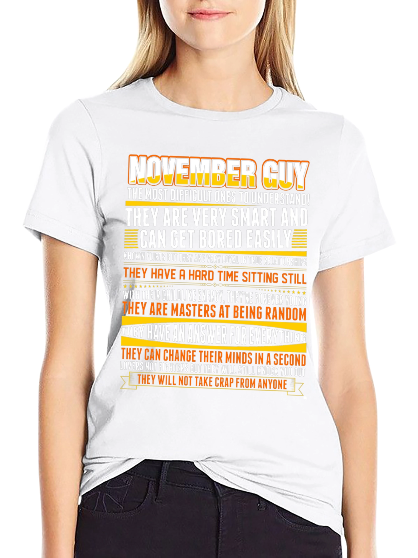 November Guy Graphic Tee - Smart Loyal Random