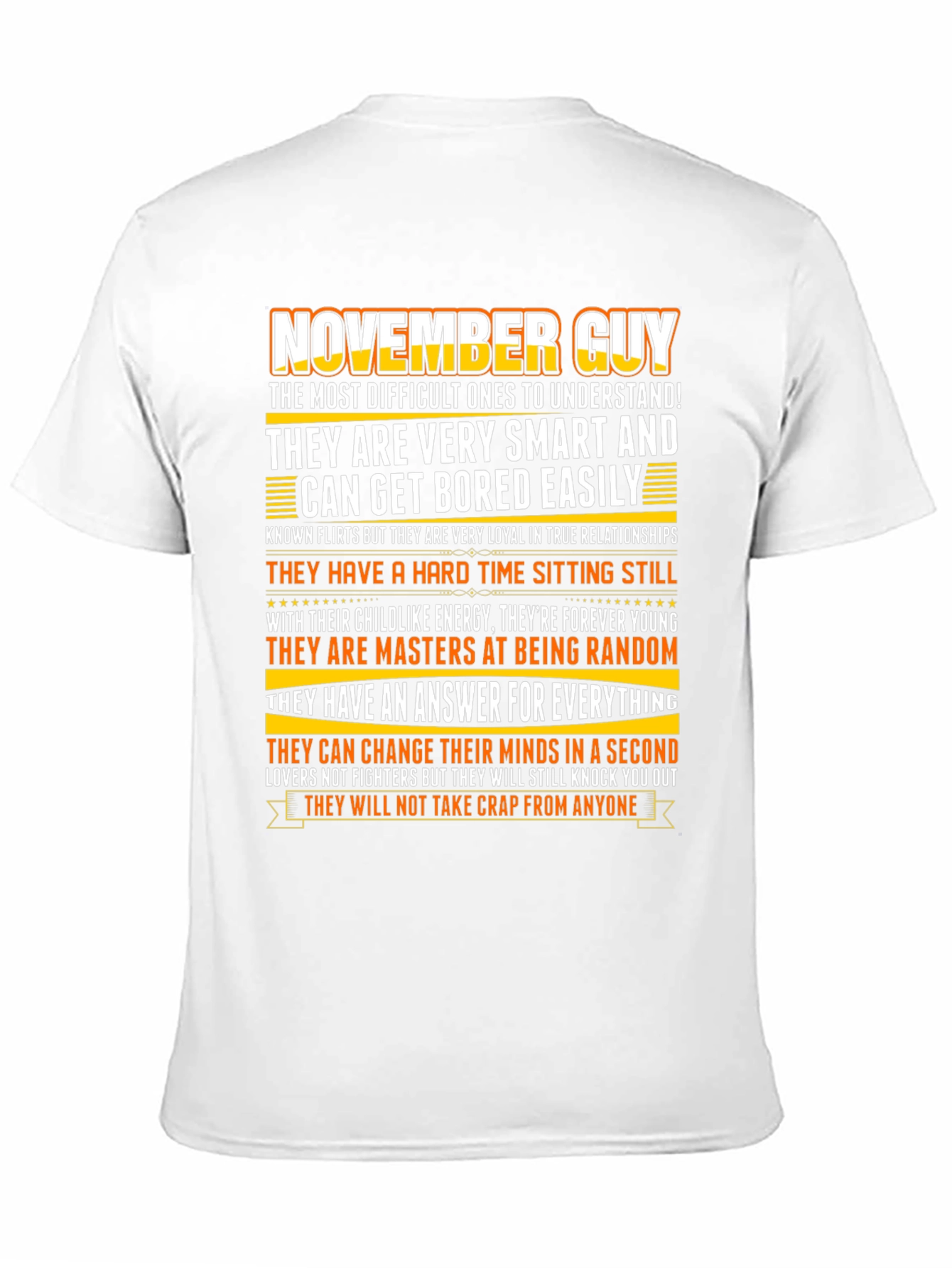 November Guy Graphic Tee - Smart Loyal Random