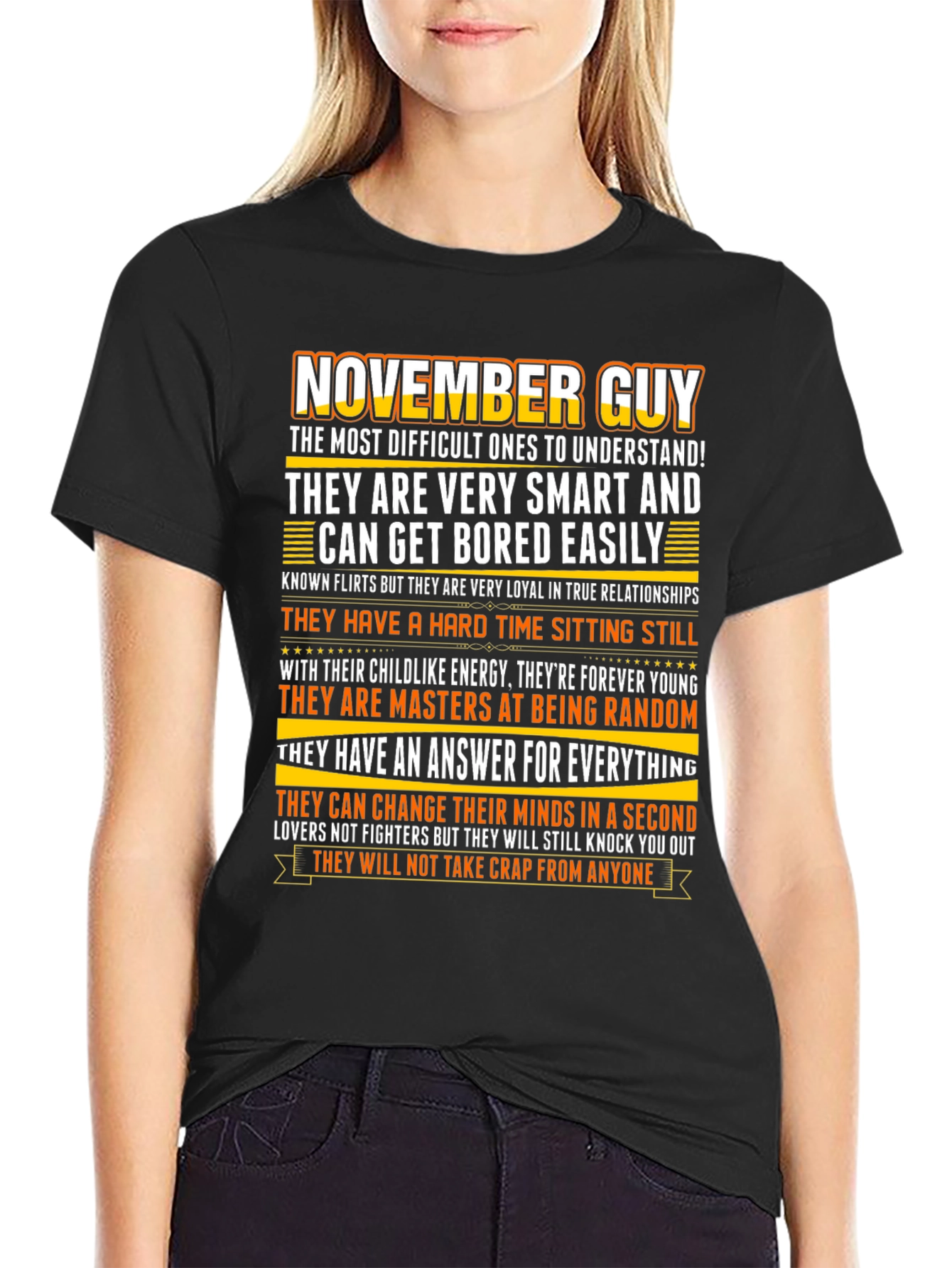 November Guy Graphic Tee - Smart Loyal Random