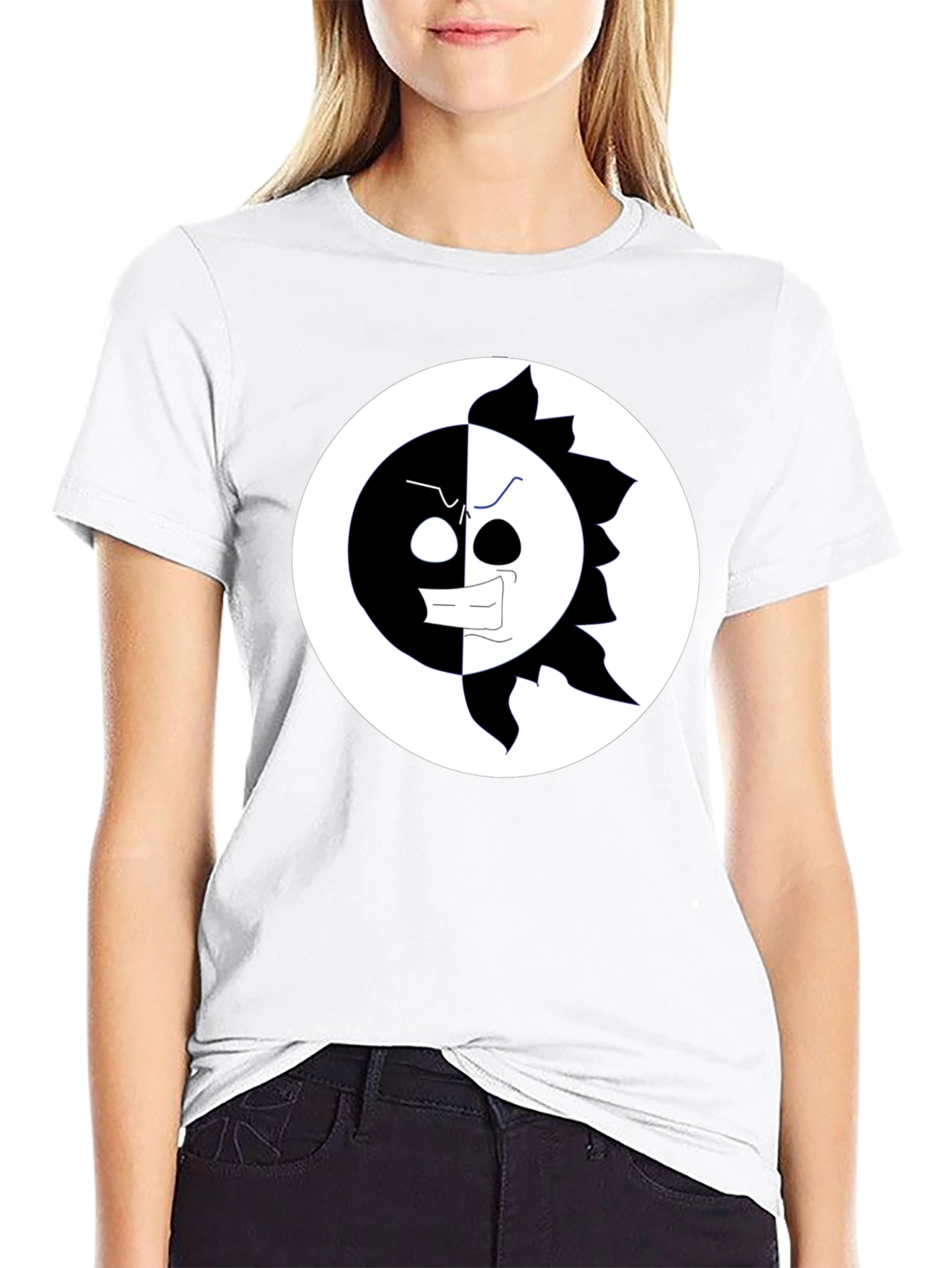 Yin Yang Sun Black T-Shirt