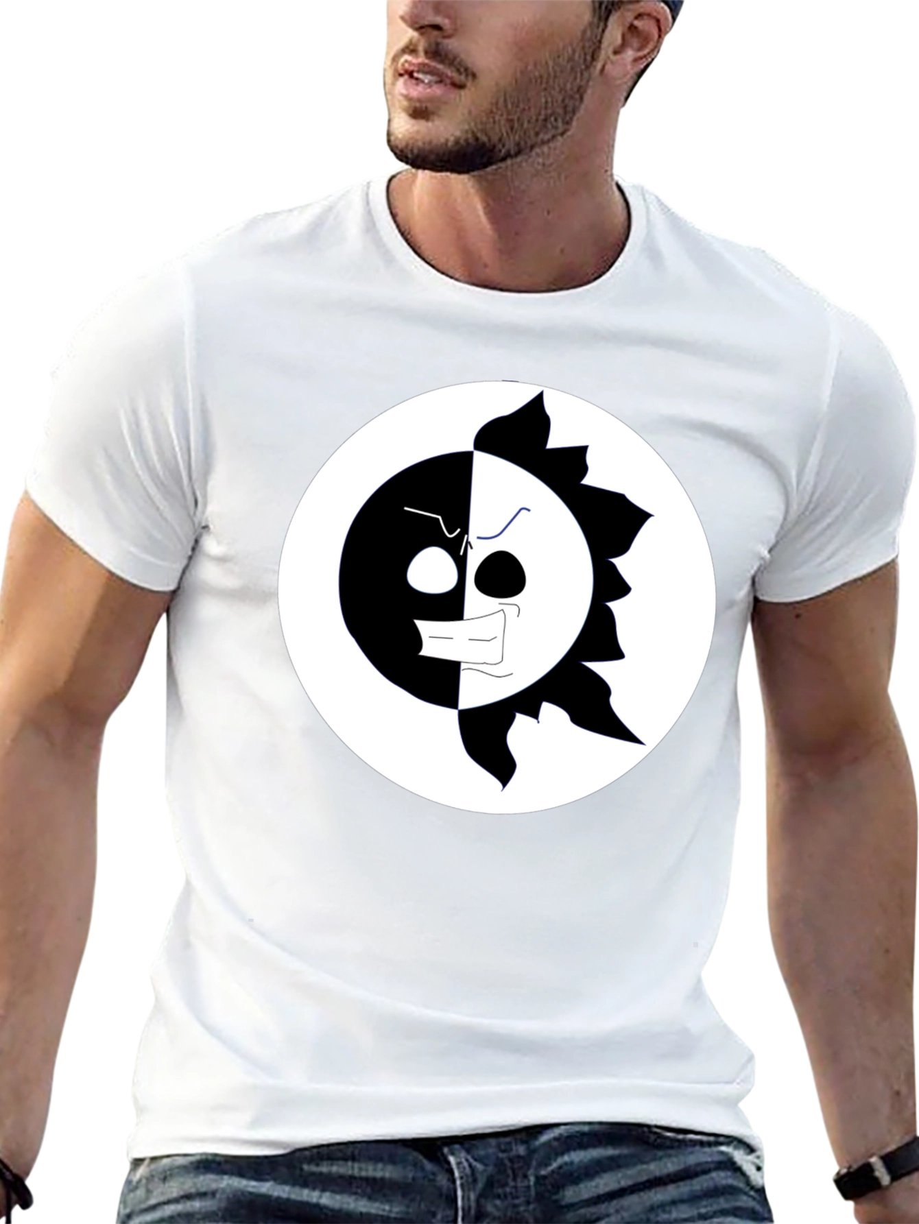 Yin Yang Sun Black T-Shirt