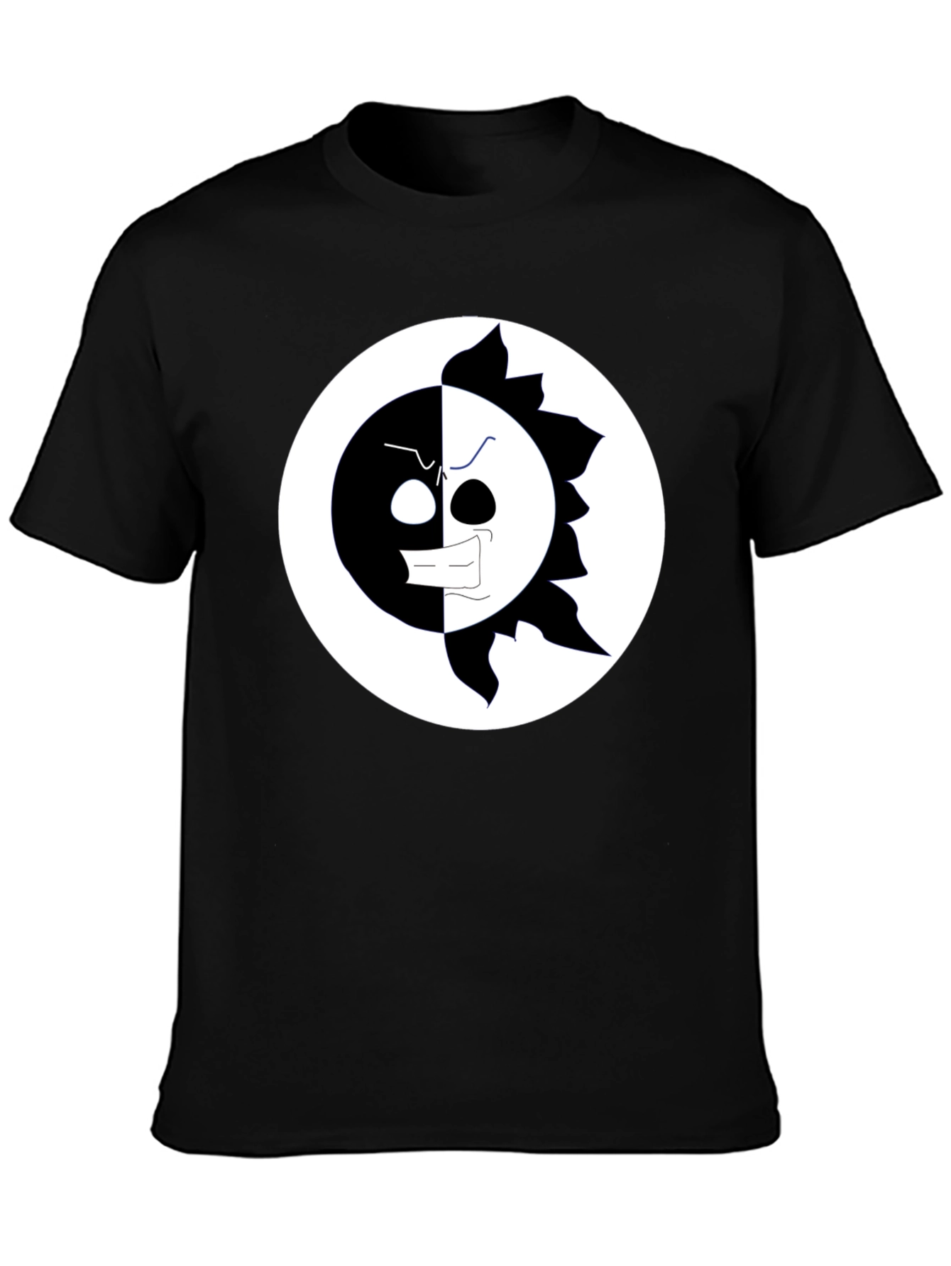 Yin Yang Sun Black T-Shirt