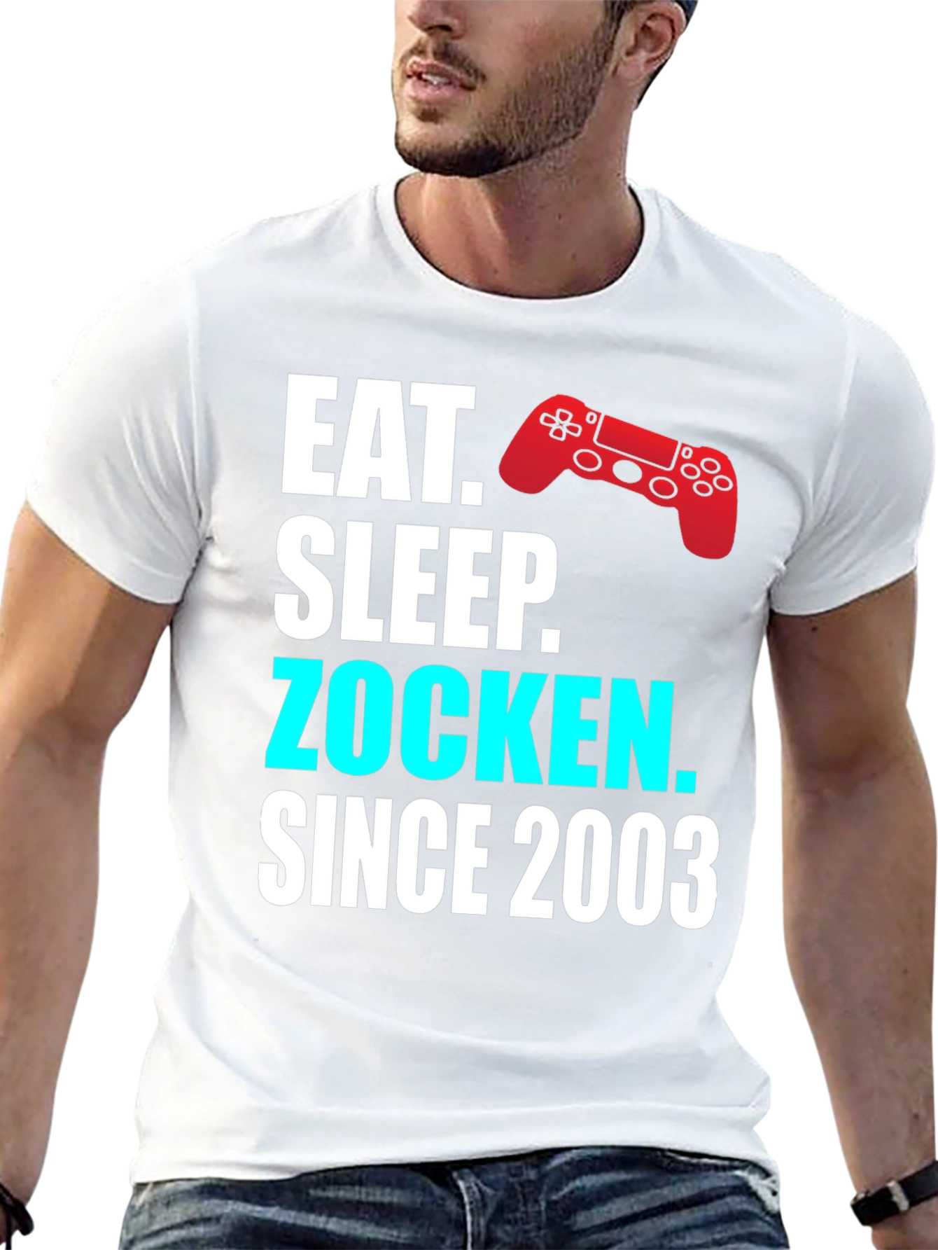Eat Sleep Zocken Since 2003 Gamer T-Shirt