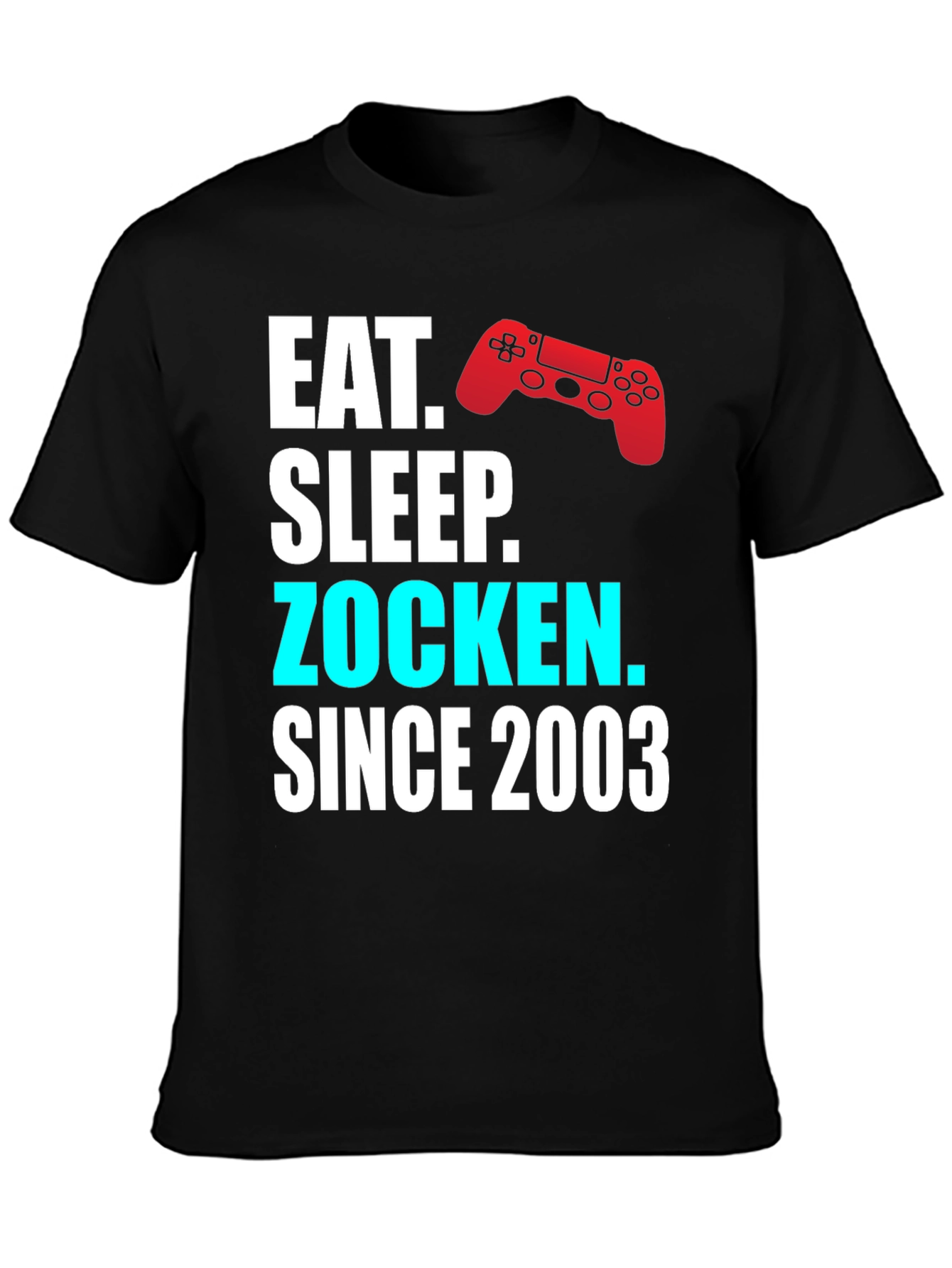Eat Sleep Zocken Since 2003 Gamer T-Shirt