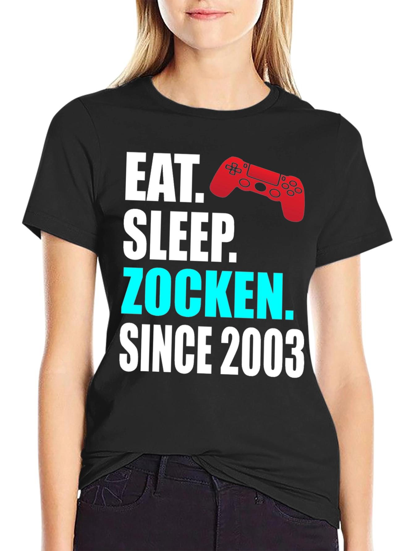 Eat Sleep Zocken Since 2003 Gamer T-Shirt