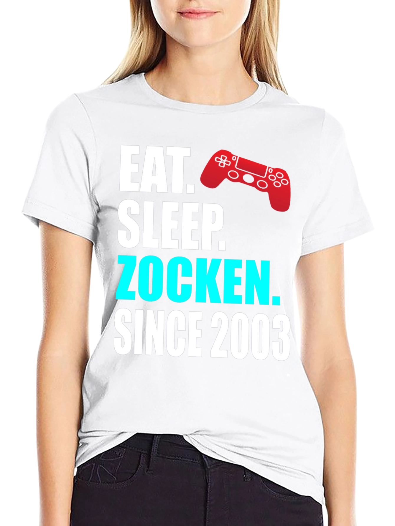 Eat Sleep Zocken Since 2003 Gamer T-Shirt