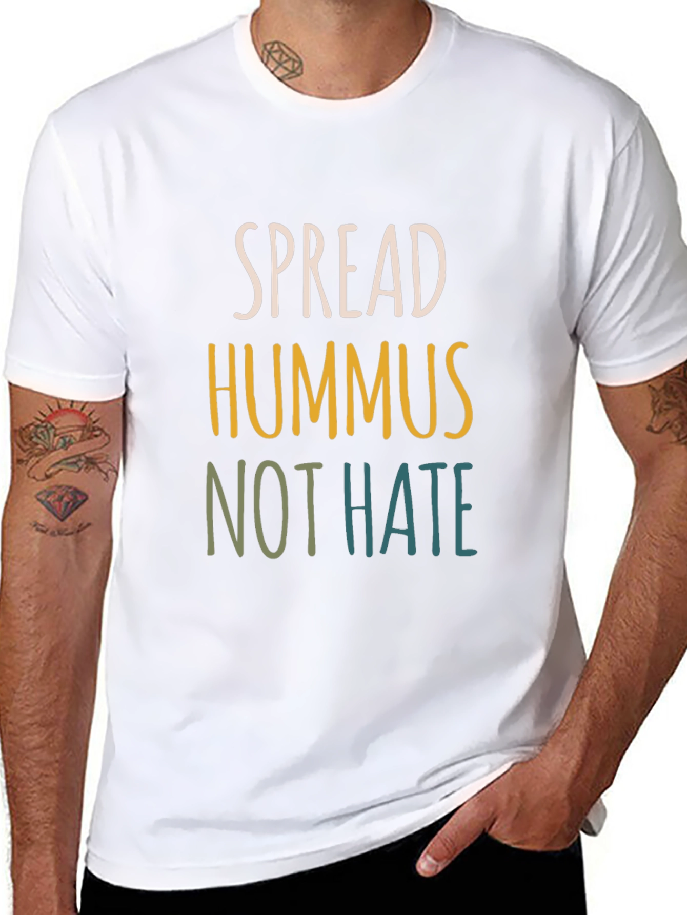 Spread Hummus Not Hate Tee