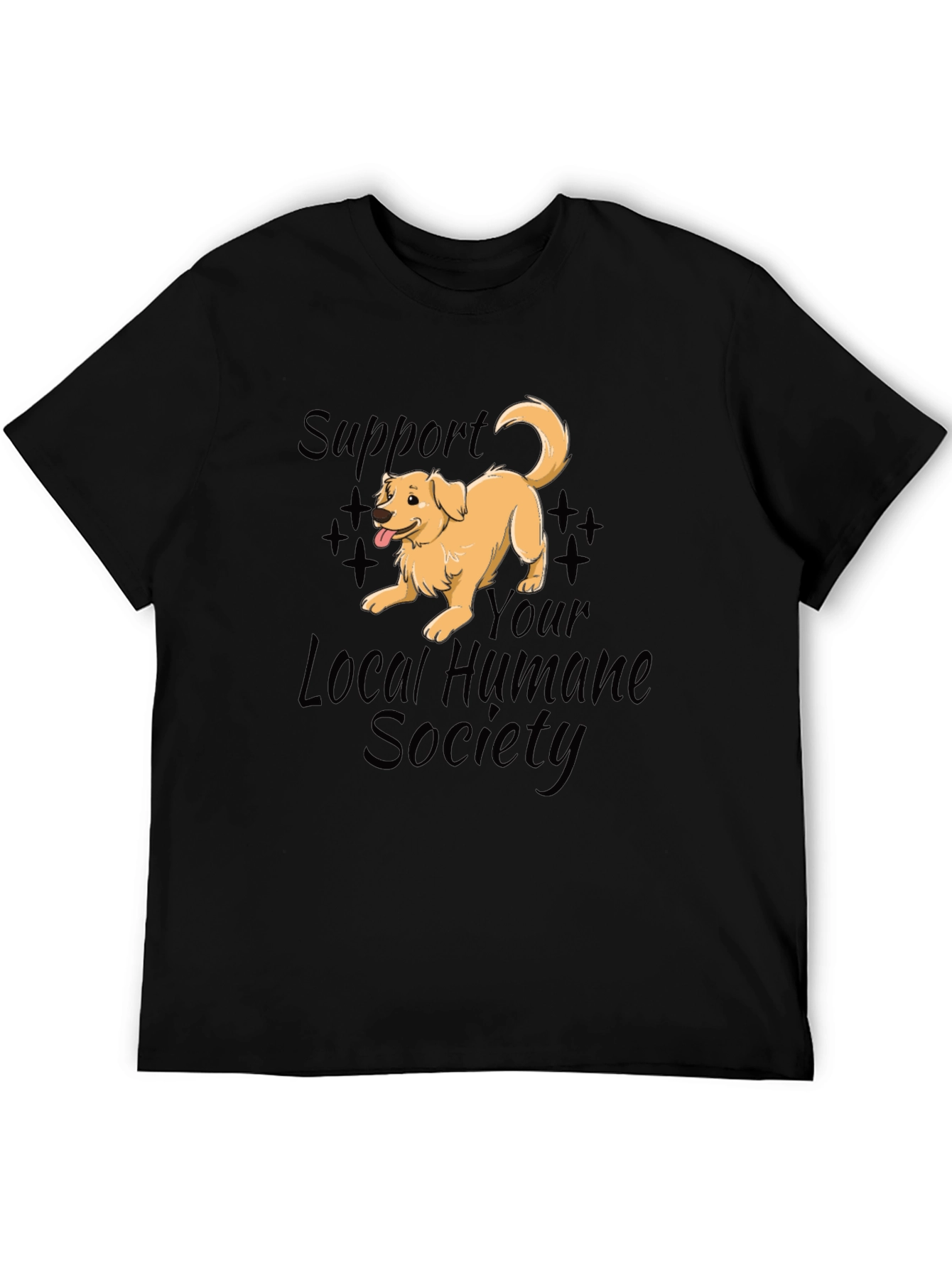 Humane Society Support Dog Graphic T-Shirt