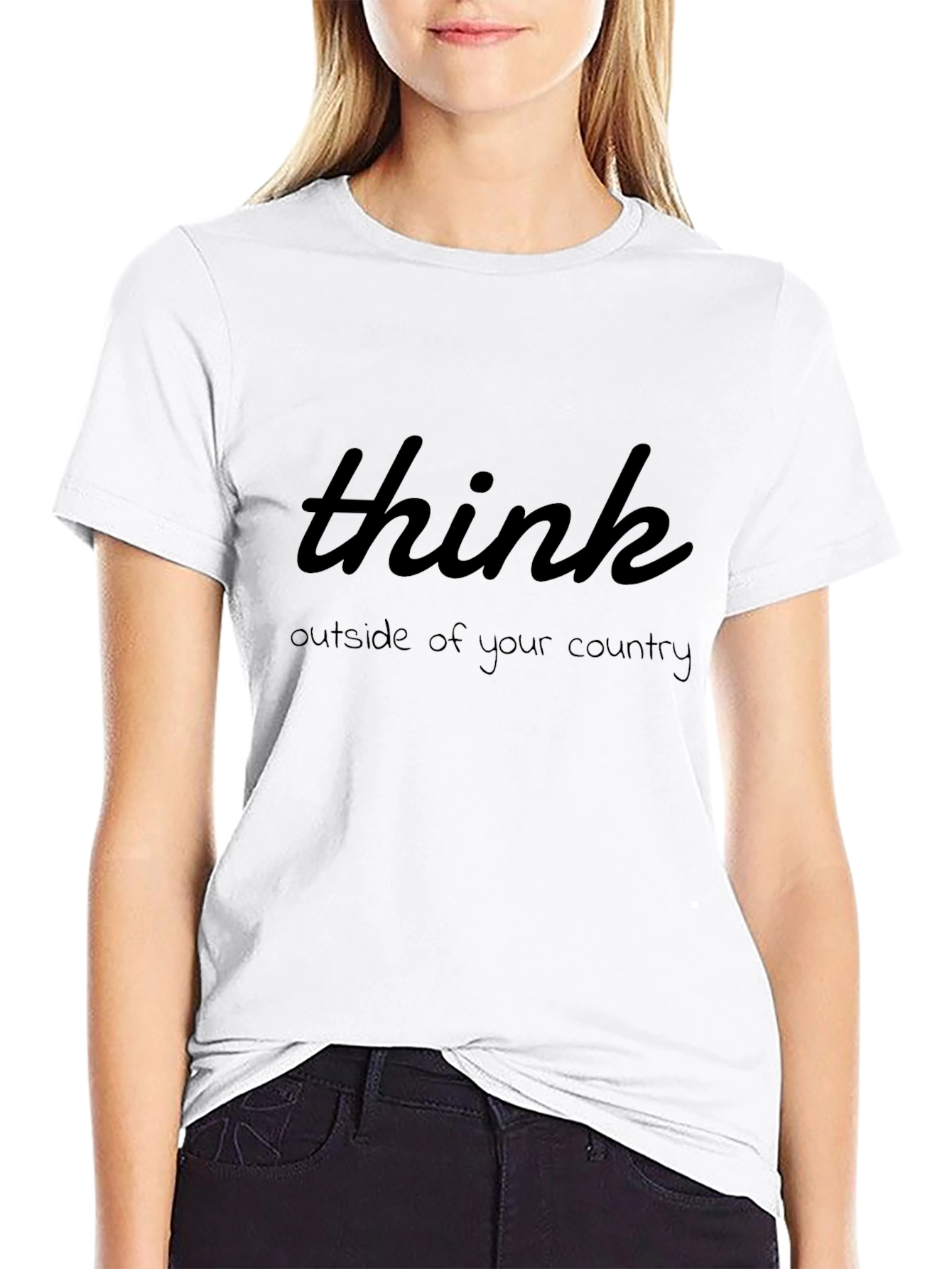 Think Outside Tee - Motivational Quote Graphic T-Shirt