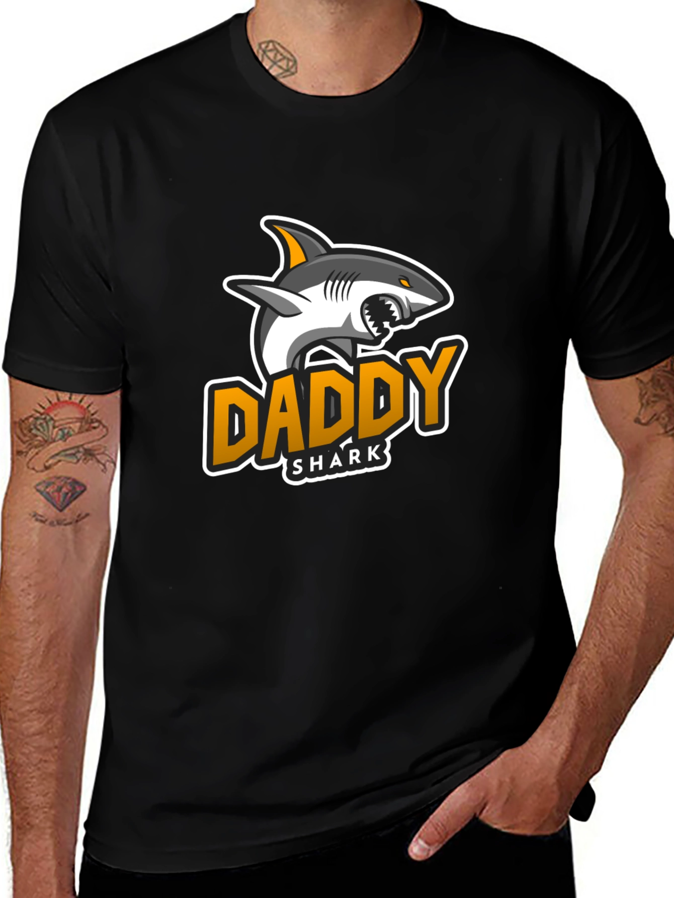 Daddy Shark T-Shirt - Fun Fathers Day Gift