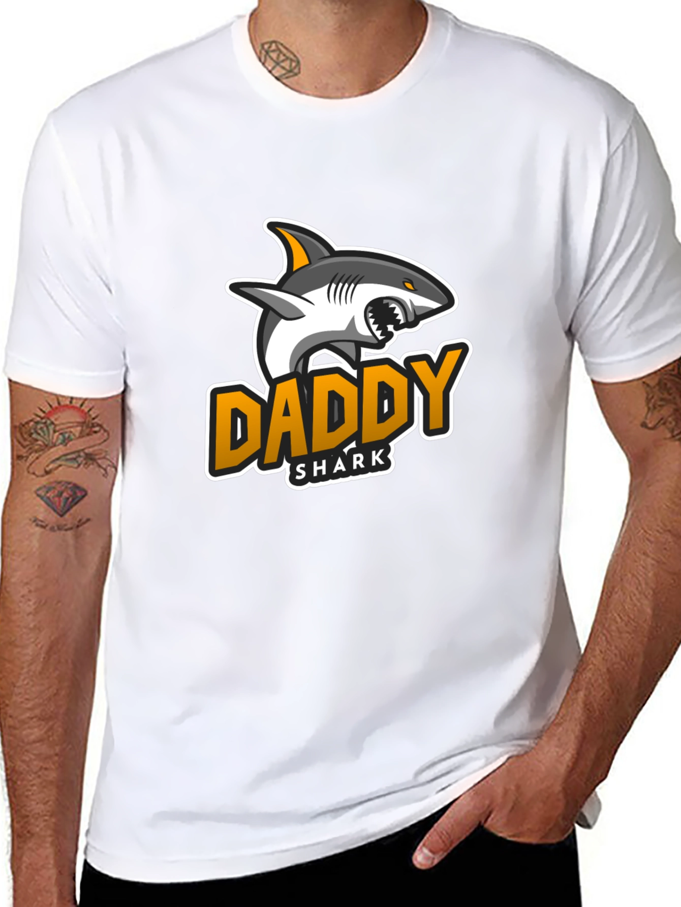 Daddy Shark T-Shirt - Fun Fathers Day Gift