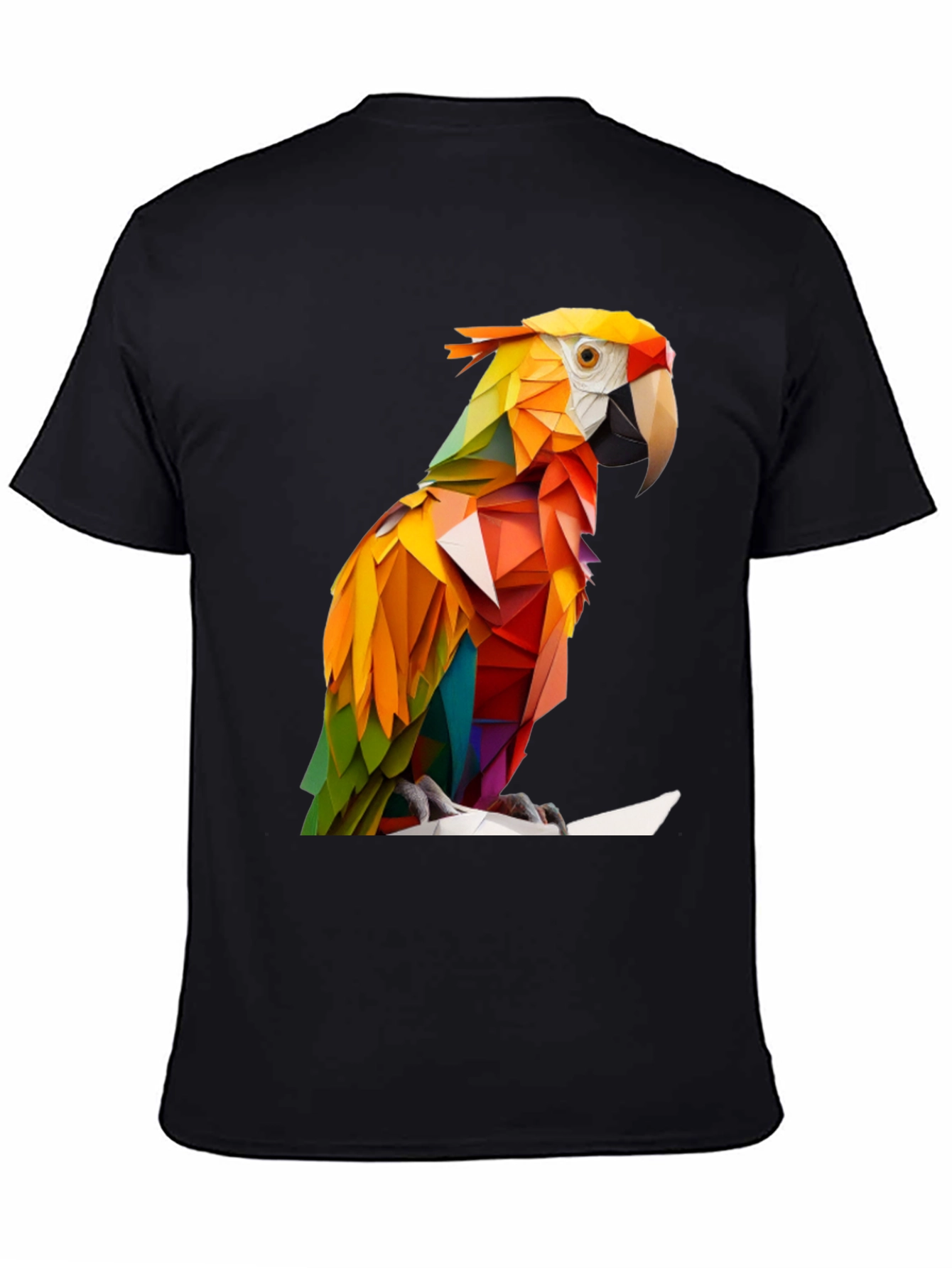 Geometric Parrot Graphic Tee - Bold & Unique Design