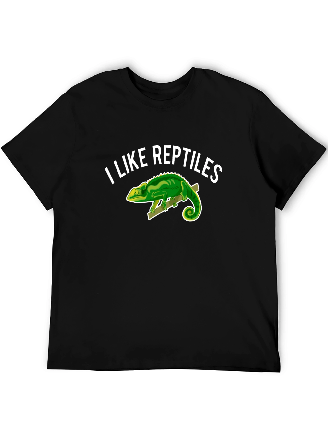I Like Reptiles T-Shirt - Novelty Chameleon Graphic Tee