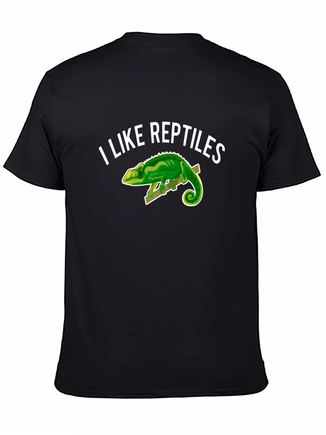 I Like Reptiles T-Shirt - Novelty Chameleon Graphic Tee