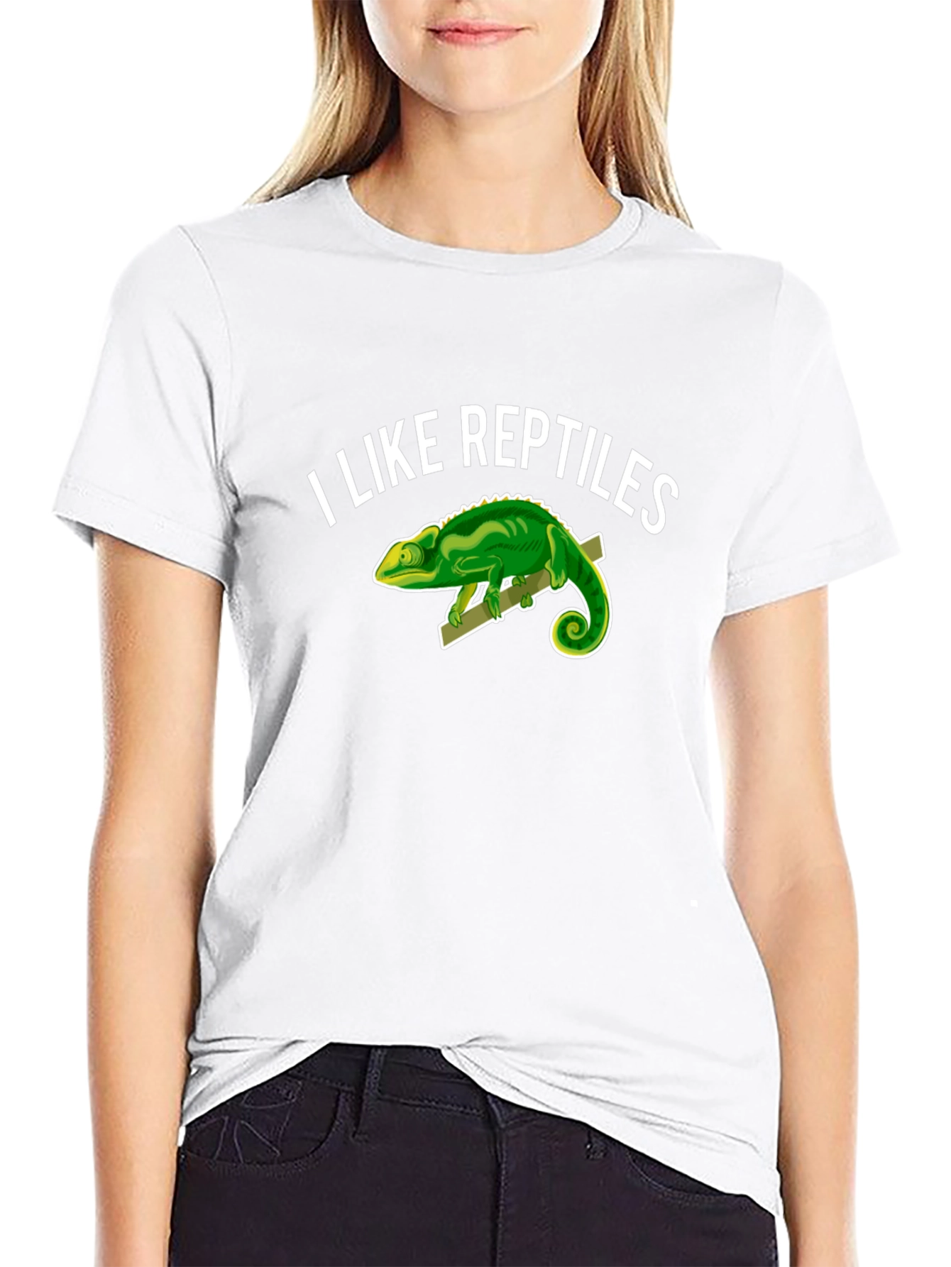I Like Reptiles T-Shirt - Novelty Chameleon Graphic Tee