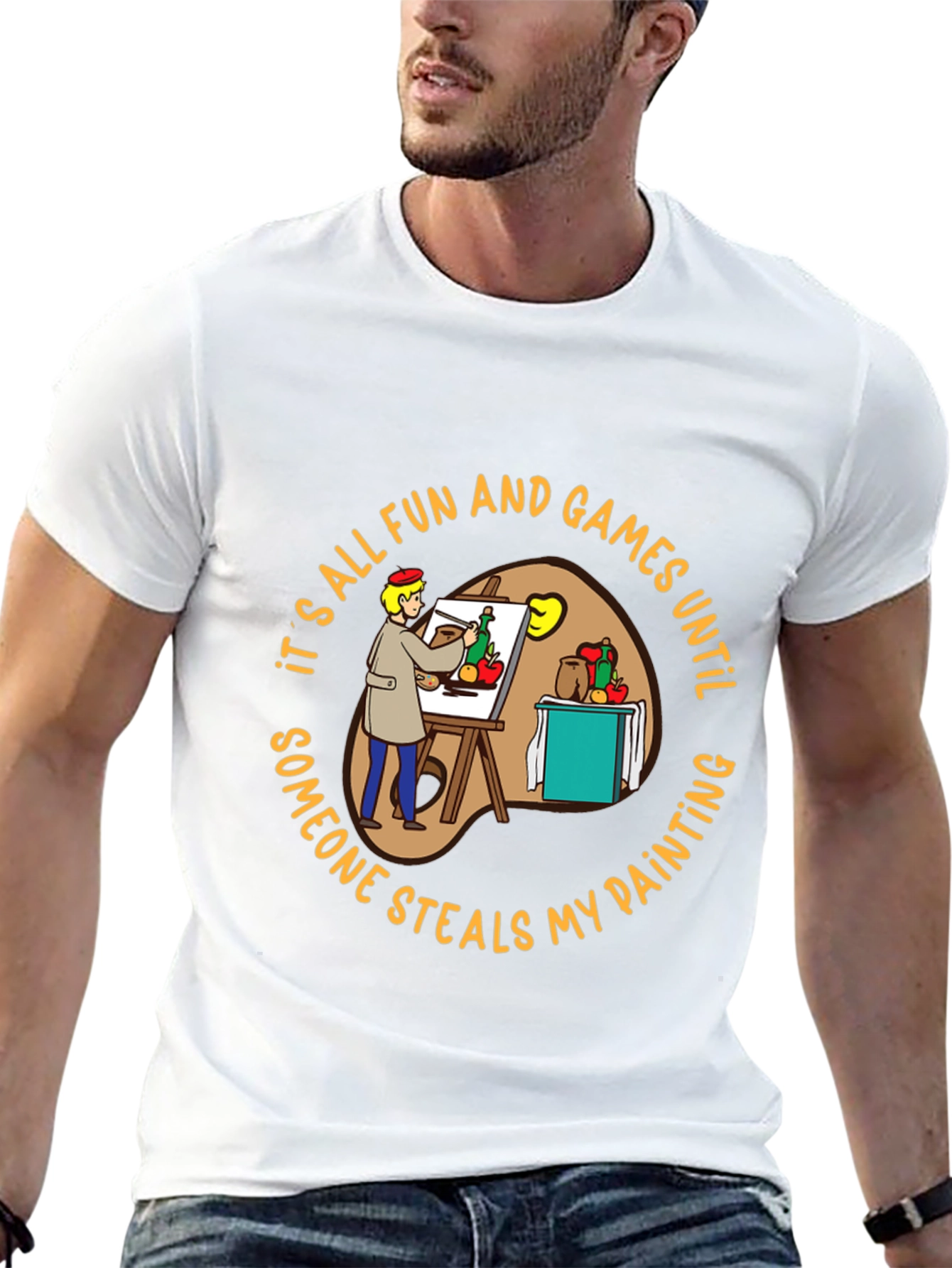 Painter T-Shirt: Its All Fun & Games