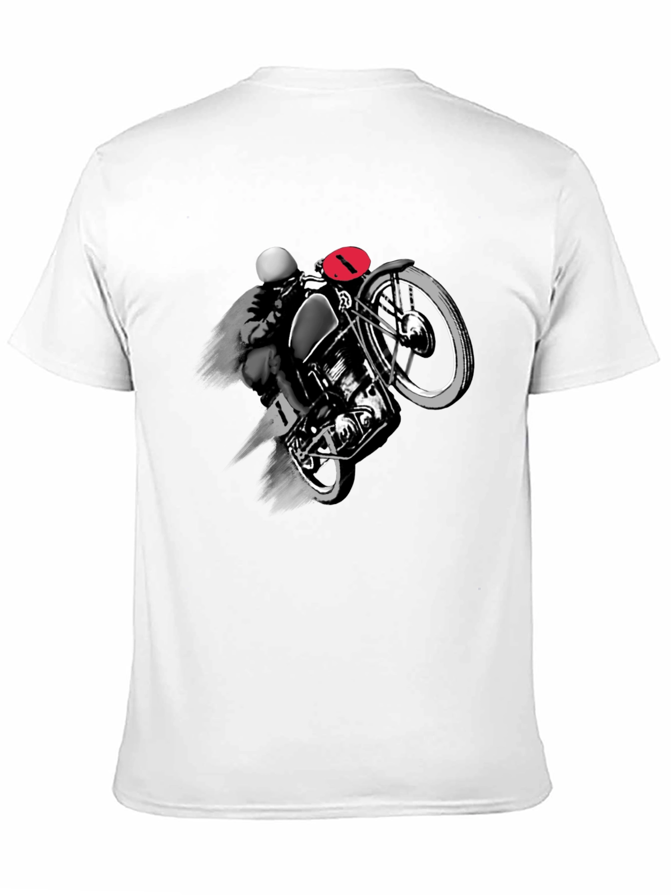 Motorcycle Rider Graphic Black T-Shirt