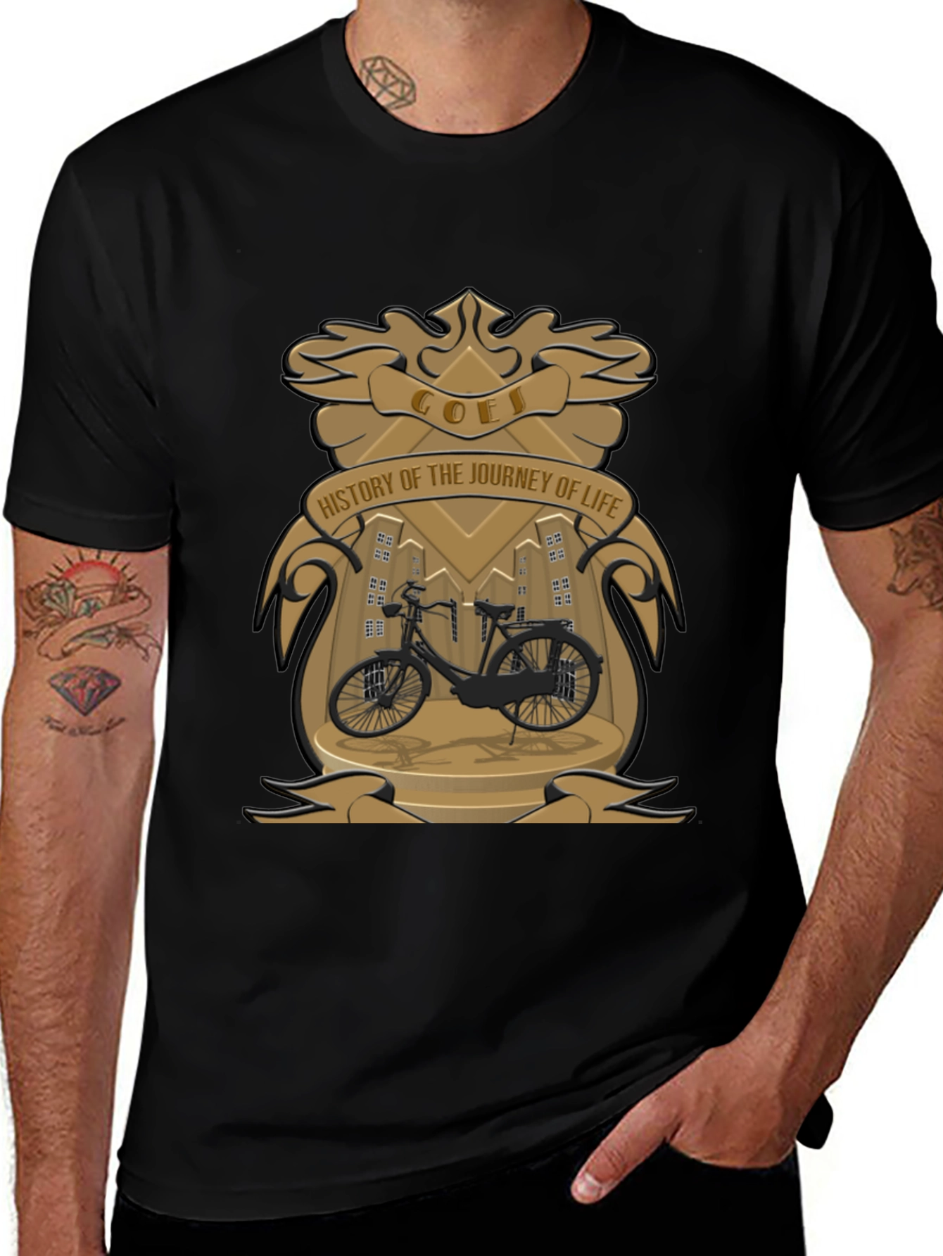 GOEI History of Life Black T-Shirt